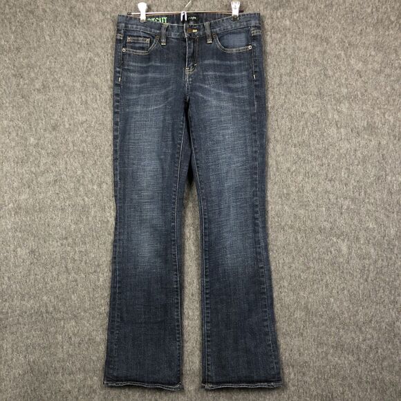 J Crew Jeans Womens 29 Regular Bootcut Low Rise Hipslung Dark Wash Blue Denim - Picture 1 of 12